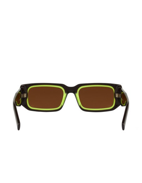 Prada SPR 06YS 15M-01T Square Shape Abstract Dark Brown