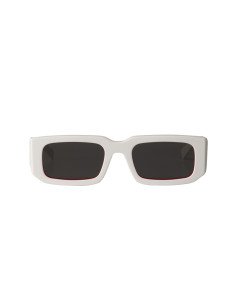 Prada SPR 06YS 17M-5S0 Square Shape Abstract White Orange 2