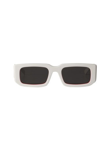 Prada SPR 06YS 17M-5S0 Square Shape Abstract White Orange