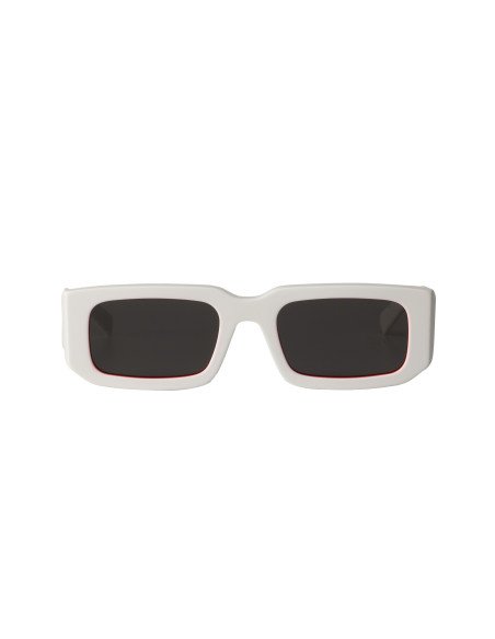 Prada SPR 06YS 17M-5S0 Square Shape Abstract White Orange