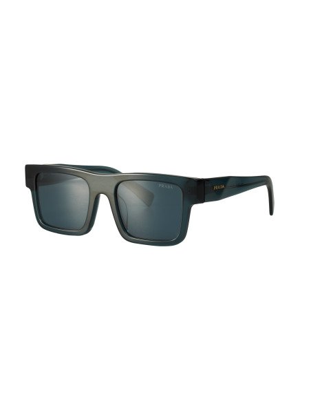 Prada SPR 19WS 08Q-420 Square Shape Crystal Blue