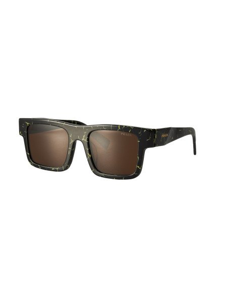 Prada SPR 19WS 19D-01T Square Shape Yellow Marble