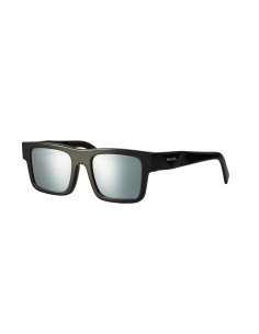 Prada SPR 19WS 1AB-2B0 Square Shape Silver Black
