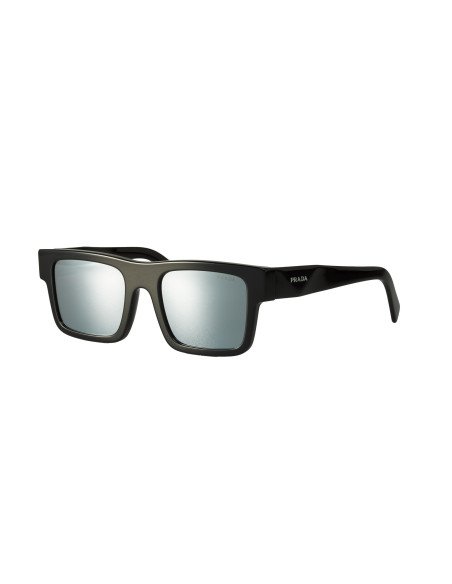 Prada SPR 19WS 1AB-2B0 Square Shape Silver Black