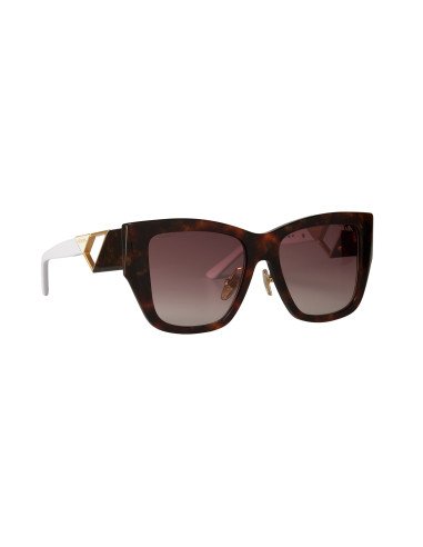 Prada SPR 21Y 07R-6S1 Square Shape Tortoise White