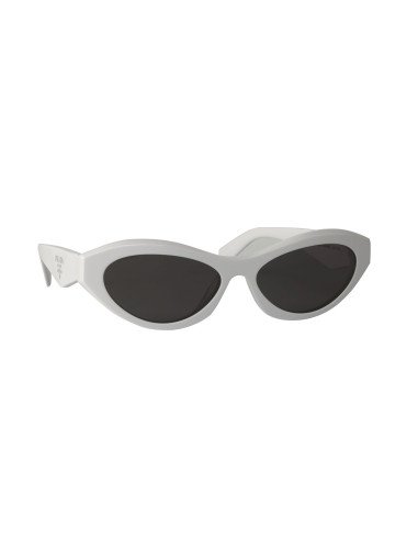 Prada SPR 26Z-F 17K-08Z Symbole Square Shape White Silver