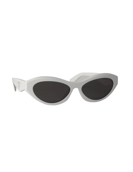 Prada SPR 26Z-F 17K-08Z Symbole Square Shape White Silver