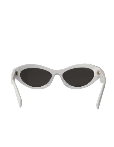 Prada SPR 26Z-F 17K-08Z Symbole Square Shape White Silver
