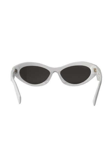 Prada SPR 26Z-F 17K-08Z Symbole Square Shape White Silver