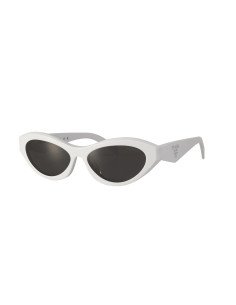 Prada SPR 26Z-F 17K-08Z Symbole Square Shape White Silver