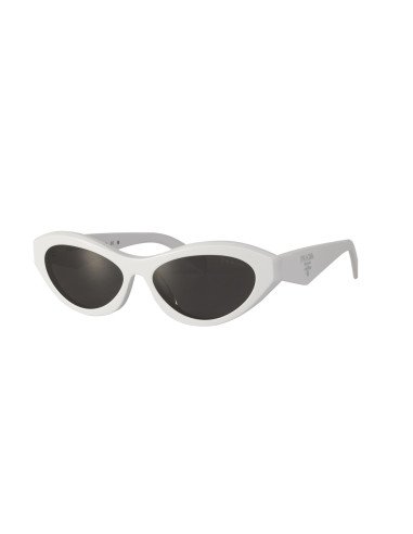 Prada SPR 26Z-F 17K-08Z Symbole Square Shape White Silver