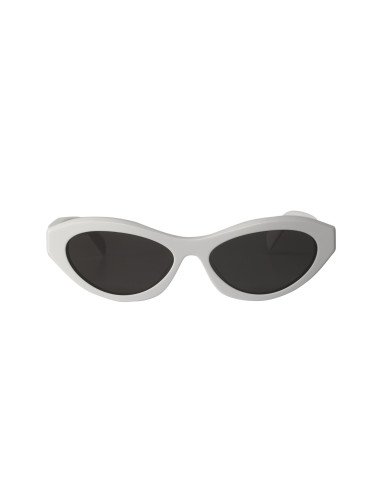 Prada SPR 26Z-F 17K-08Z Symbole Square Shape White Silver