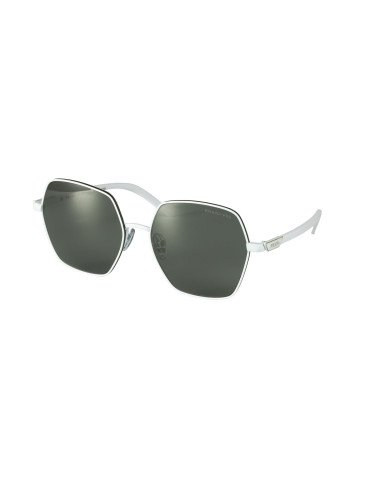 Prada SPR56Y 461-5Z1 Hexagon Shape Blanco Gris