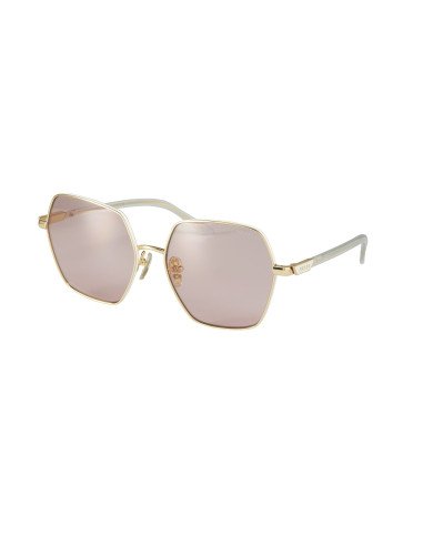 Prada SPR56Y ZVN-06I Hexagon Shape Rosa Dorado