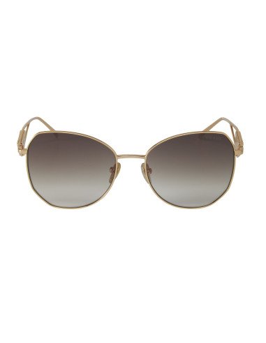 Prada SPR 57YS ZVN-3D0 Butterfly Shape Pale Gold Brown