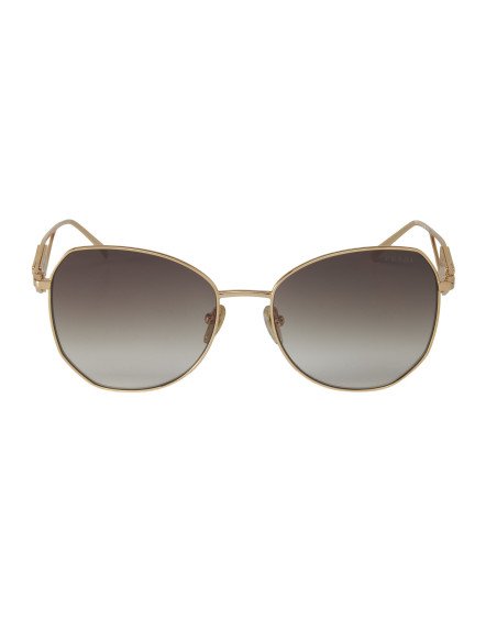 Prada SPR 57YS ZVN-3D0 Butterfly Shape Pale Gold Brown