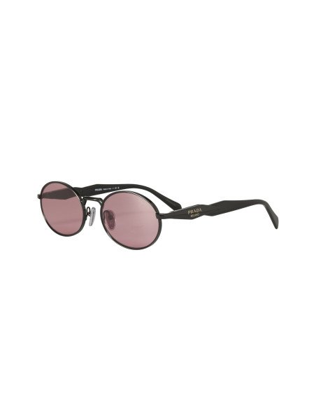 Prada SPR 65ZS ZVN-09T Oval Shape Pale Gold Dark Grey