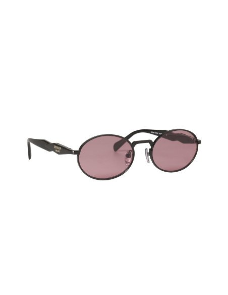 Prada SPR 65ZS ZVN-09T Oval Shape Pale Gold Dark Grey