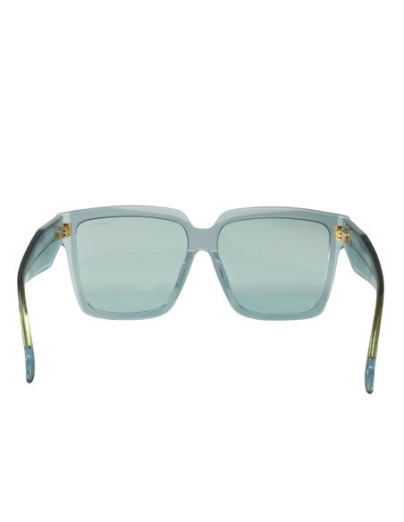 Prada SPR 24Z-F 15I-02F Square Shape Blue Gold