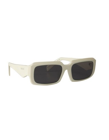 Prada SPR 27ZS 17K-08Z Square Shape White Silver