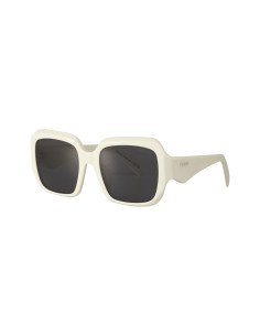 Prada SPR 28ZS 17K-08Z Square Shape White Silver