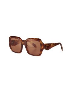 Prada SPR 28ZS 10L-07V Square Shape Orange light Tortoise