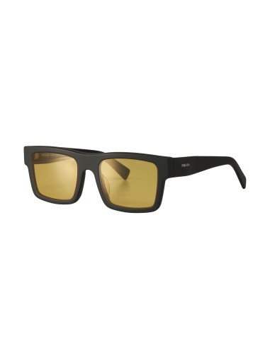 Prada SPR 19WS 1BO-0B7 Square Shape Black Matte Ambar