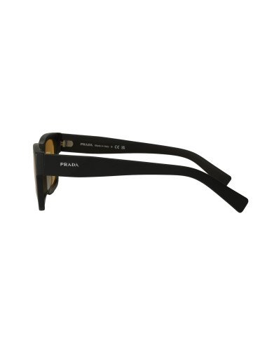 Prada SPR 19WS 1BO-0B7 Square Shape Black Matte Ambar
