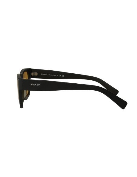 Prada SPR 19WS 1BO-0B7 Square Shape Black Matte Ambar