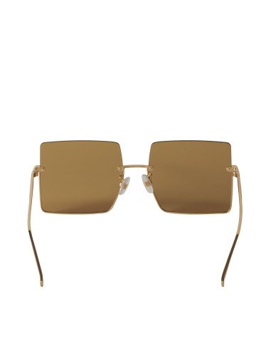 Fendi FF0401/S 001 Square Shape Gold Yellow Original