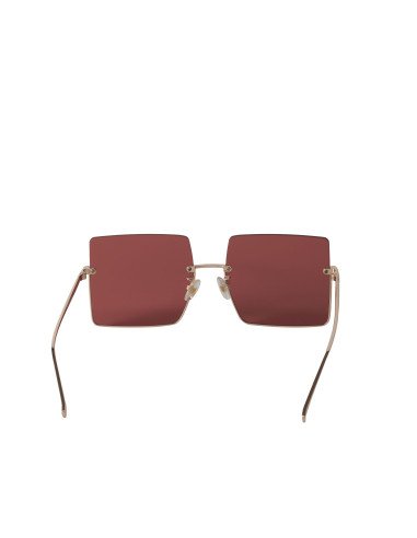 Fendi FF0401/S DDB Square Shape Rose Gold Red Original