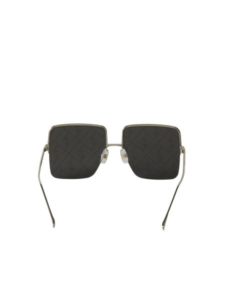 Fendi FF0422 00DE Square Shape Plata Espejo Gris