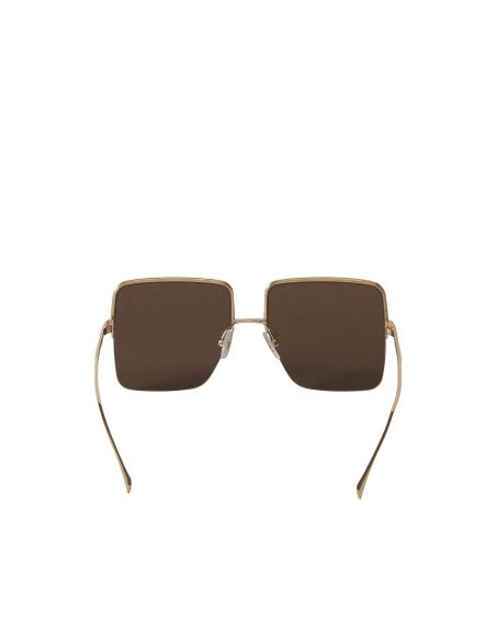 Fendi FF0422 DDB/3J Square Shape Cafe Espejo Dorado