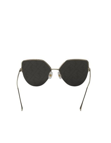 Fendi FF0423 DDB/A Eye Cat Shape Gris Espejo Plata
