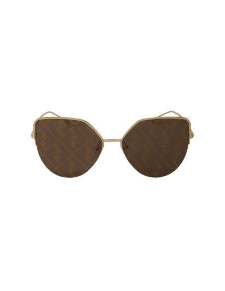 Fendi FF0423 J5G/F Eye Cat Shape Cafe Espejo Dorado
