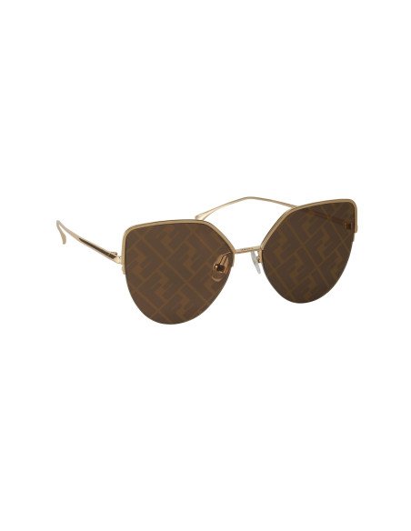 Fendi FF0423 J5G/F Eye Cat Shape Cafe Espejo Dorado