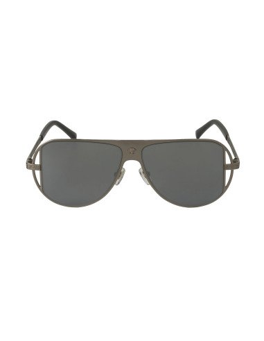 Versace VE2212 1001/6G Aviator Plata Espejo Gris Original