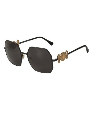 Versace VE2248 126187 Square Shape Matte Black Grey