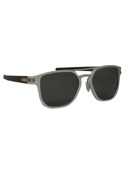 Oakley OO4128 0153 Latch Alpha Matte Silver Prizm Black Polarized