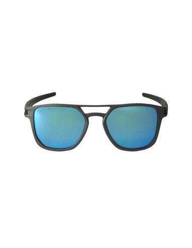 Oakley OO4128 0453 Latch Alpha Matte Gunmetal Prizm Sapphire Polari...