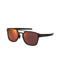 Oakley OO4128 0553 Latch Alpha Matte Black Prizm Ruby Polarized | S...