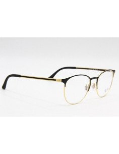 Ray Ban Oftalmico Rb6375 2890 Round Metal Dorado Negro Icon | Sunni... 2