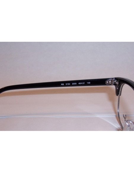 Ray Ban Oftalmico Rb5154 2000 Clubmaster Optics Negro Plata | Sunni...
