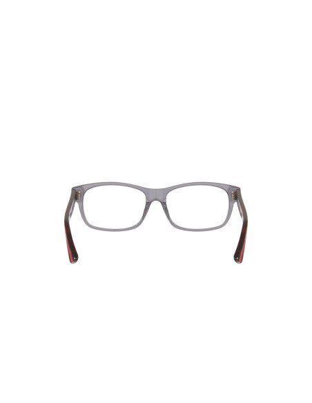 Gucci Gg0006O 004 Oftalmico Square Shape Gris transparente Rojo