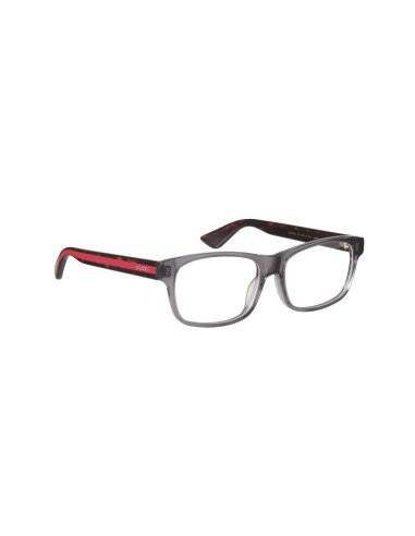Gucci Gg0006O 008 Oftalmico Square Shape Gris transparente