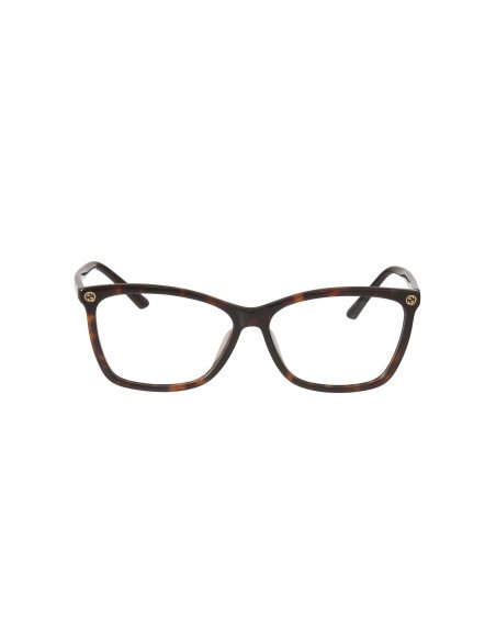 Gucci Gg0025o 002 Oftalmico Square Carey Dorado