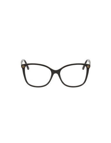 Gucci Gg0026O 001 Square Oftalmico Negro Dorado Original