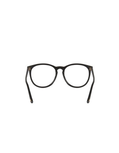 Gucci Gg0027O 001 Oftalmico Round Acetato Negro Dorado | Sunnies.uno