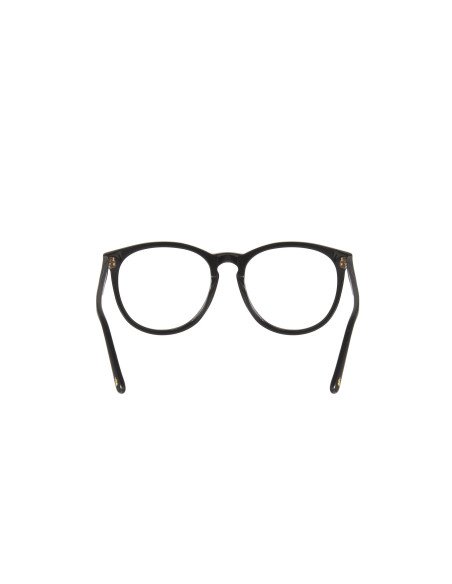 Gucci Gg0027O 001 Oftalmico Round Acetato Negro Dorado | Sunnies.uno