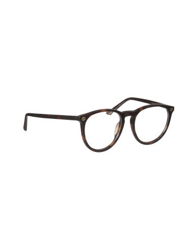 Gucci Gg0027O 002 Oftálmico Round Acetato Carey Dorado | Sunnies.uno